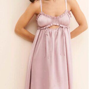 Anthropologie Asymmetrical Dress in Light Pink